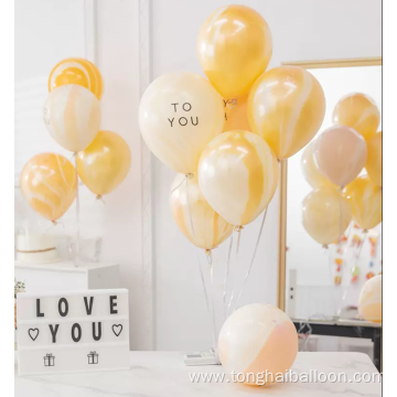 Agate Latex Balloons Marble Balloons